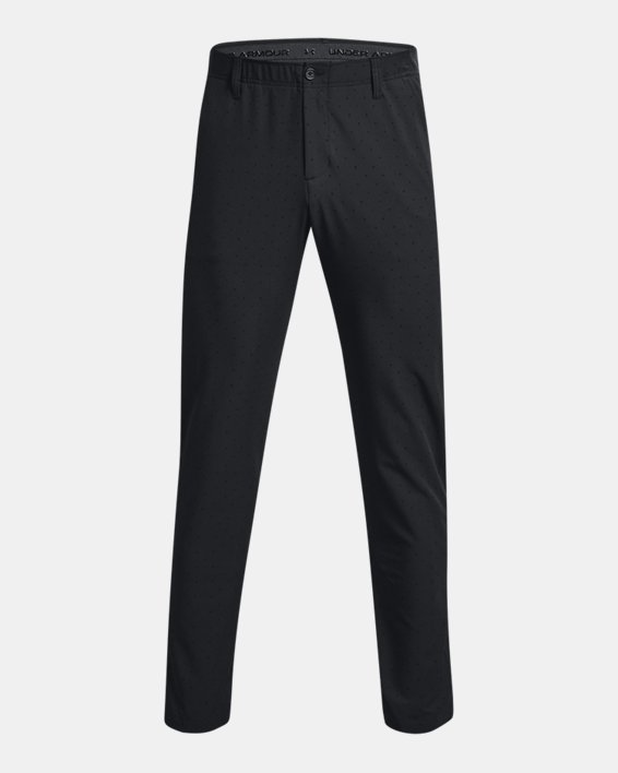 Men's UA Drive Geo Printed Tapered Pants in Black image number 6